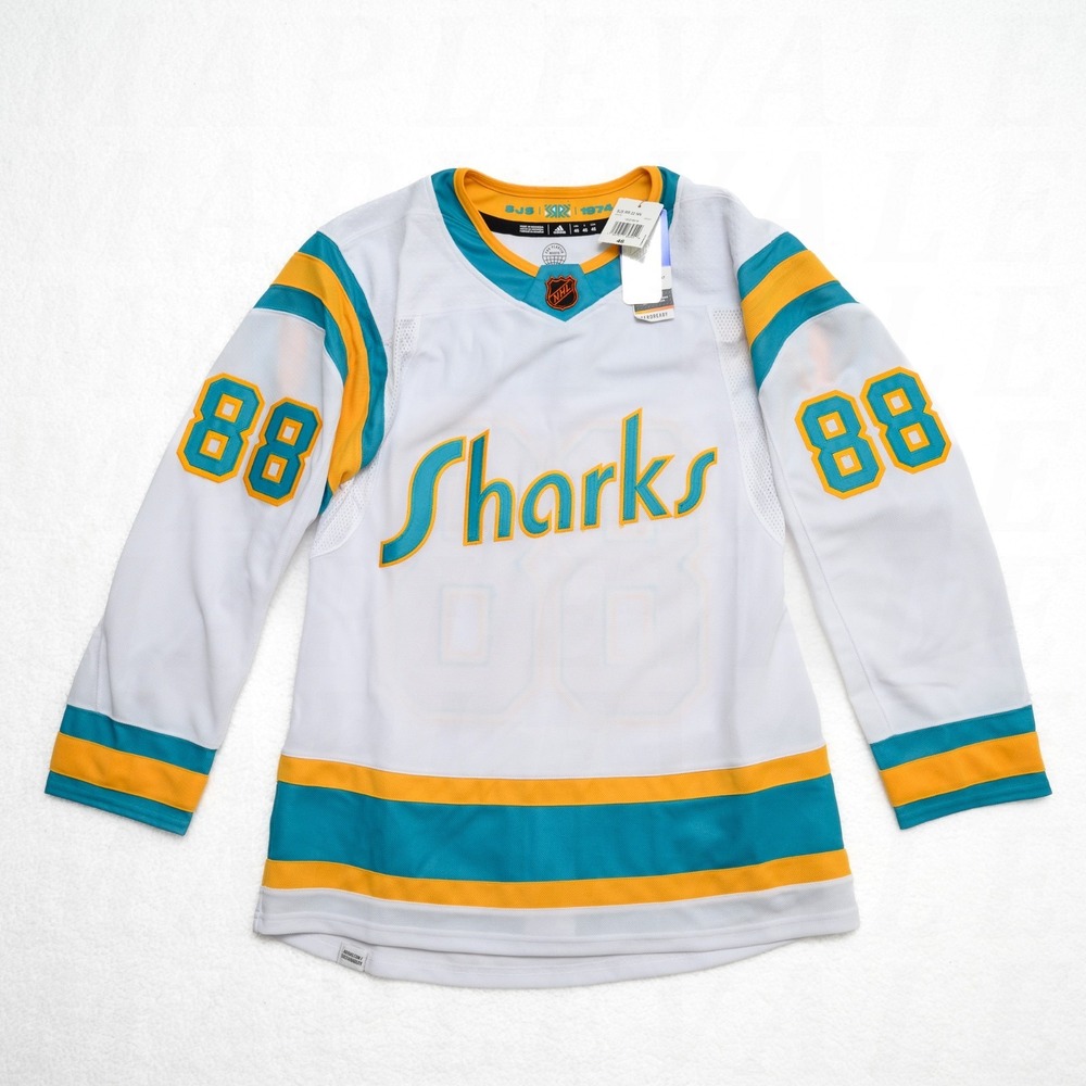 San Jose Sharks Brent Burns #88 Men's Sz 46 Adidas Primegreen NHL Hockey Jersey